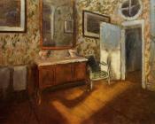 埃德加 德加 : Interior at Menil Hubert